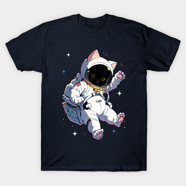 Space Cat T-Shirt by RetroFreak